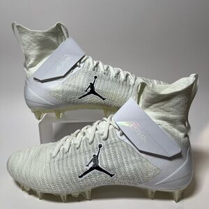 Jordan Nike Alpha Menace Elite 2 White Football Cleats CV1664-103 Mens Size 14